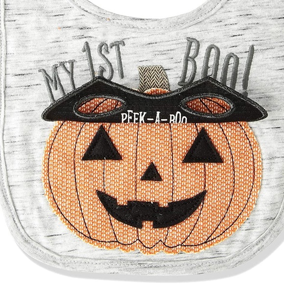 Mud Pie Baby Pumpkin My First Halloween Bib - Picture 4 of 5